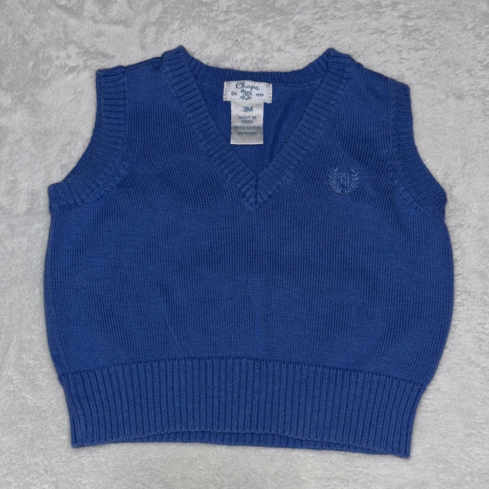 Chaps Royal Blue Knit Vest